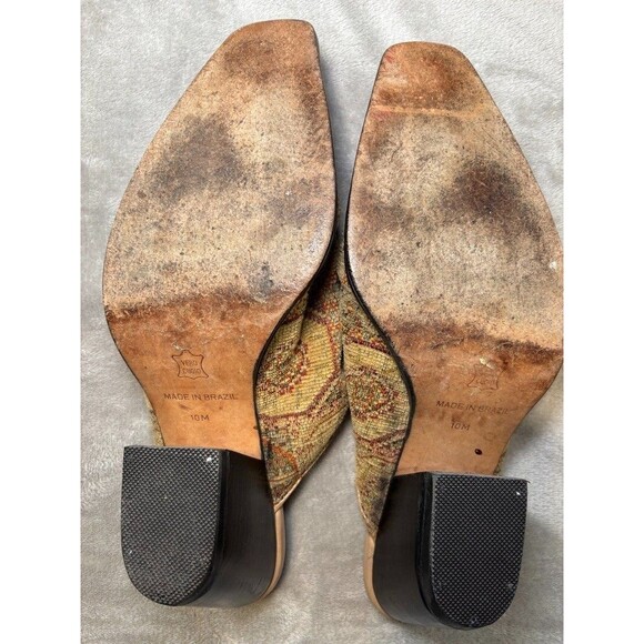 Matisse Tapestry Mules 10 | Boho Slip-On Mule | Vintage-Inspired Woven - Picture 4 of 7